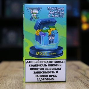 GANG XBOX 8000 затяжек Голубая Малина с Манго