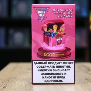GANG XBOX 8000 затяжек Мороженное с Лесными Ягодами